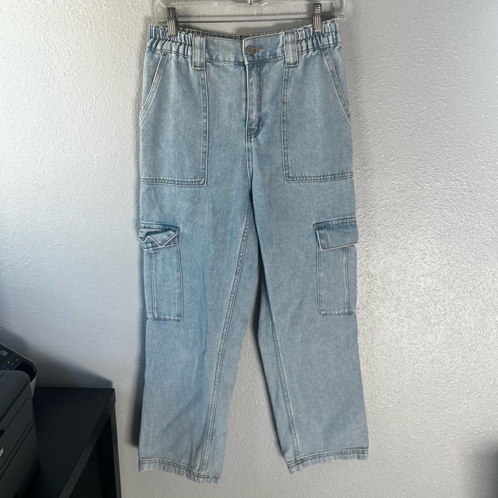 PacSun Straight Fit Cargo Jeans Hi Rise